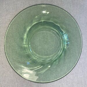 Vintage Green Glass Plate